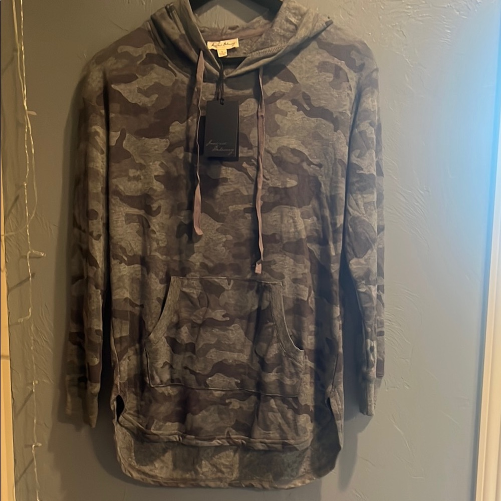 Jane and Delancey Camouflage Hoodie Jacket